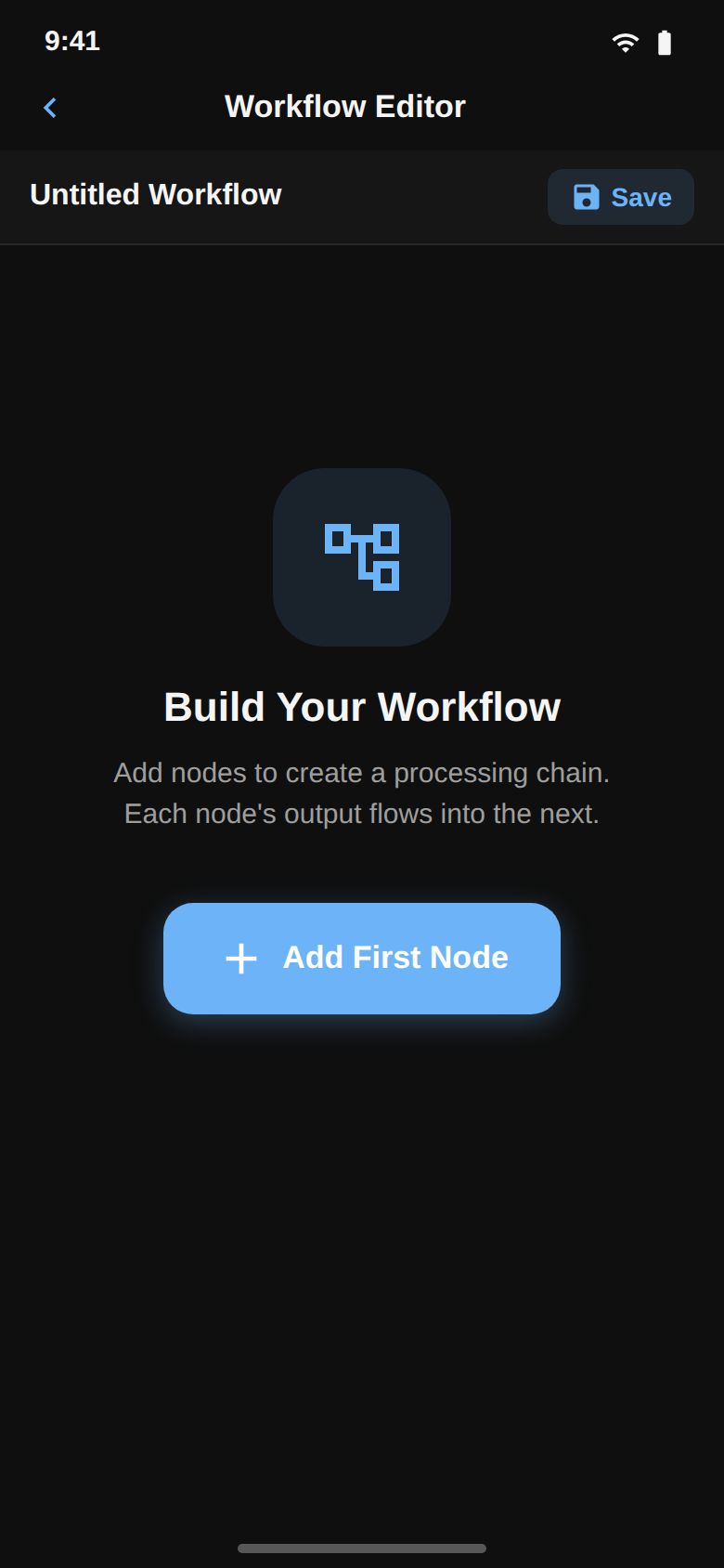 Mobile Graph Editor Empty