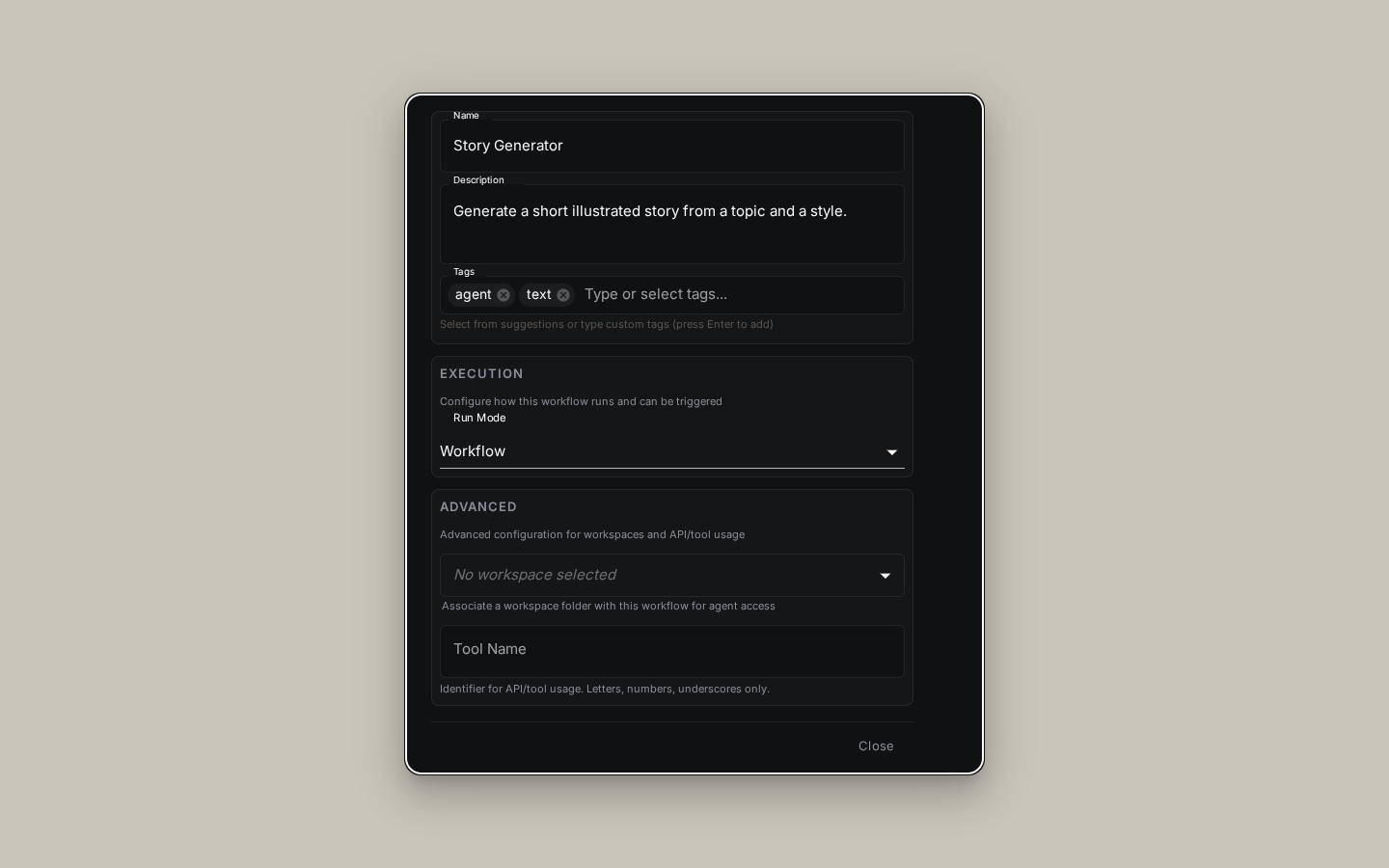 Workflow Properties
